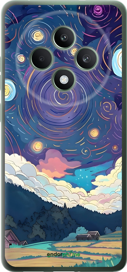 Силиконовый чехол Креативный арт для Oppo Reno12 F 4G - 6322u-3847 изображение 