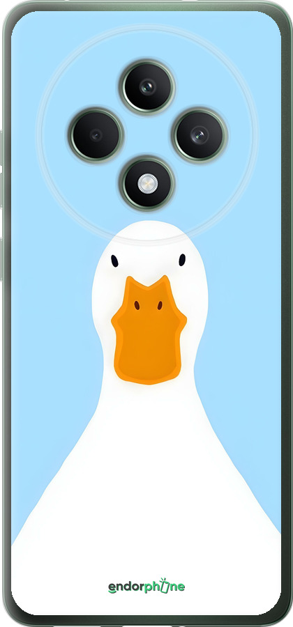 Силиконовый чехол Гусь для Oppo Reno12 FS - 6350u-3867 изображение 