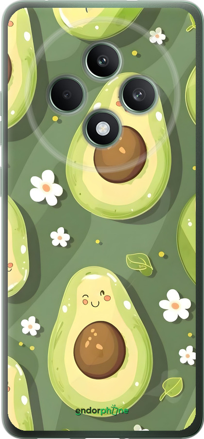 Силіконовий чехол Авокадо для Oppo Reno12 FS - 6380u-3867 изображение 
