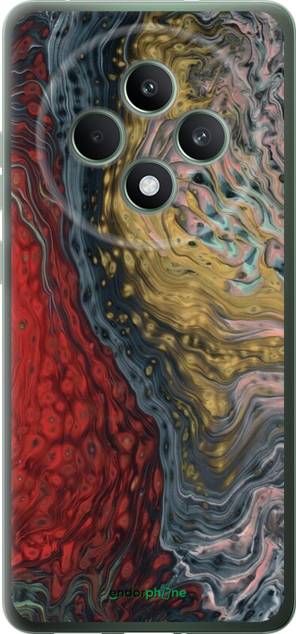 Силіконовий чехол Із зображенням абстрактного живопису для Oppo Reno12 F 4G - 6530u-3847 изображение 