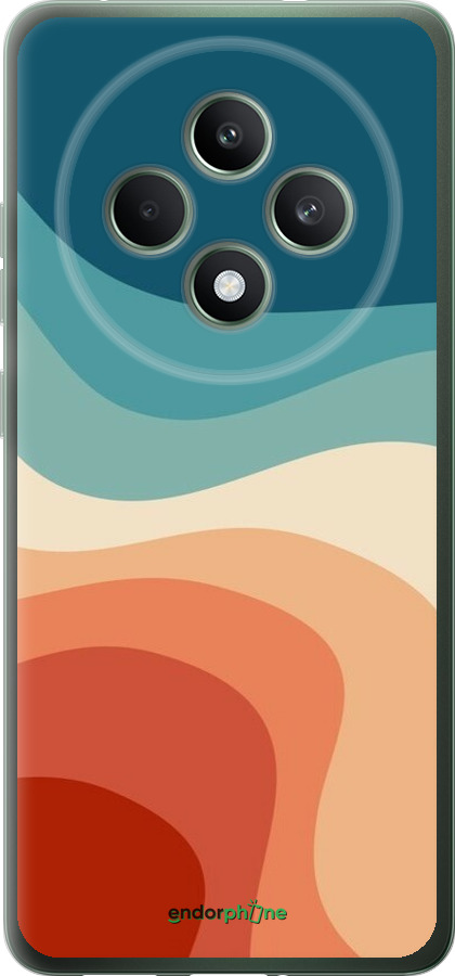 Силиконовый чехол В стиле ретро с волнами для Oppo Reno12 F 5G - 6531u-3771 изображение 