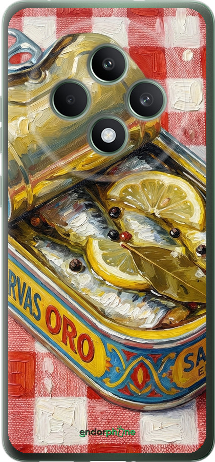 Силиконовый чехол Vintage Sardine Tin Phone для Oppo Reno12 F 5G - 6772u-3771 изображение 