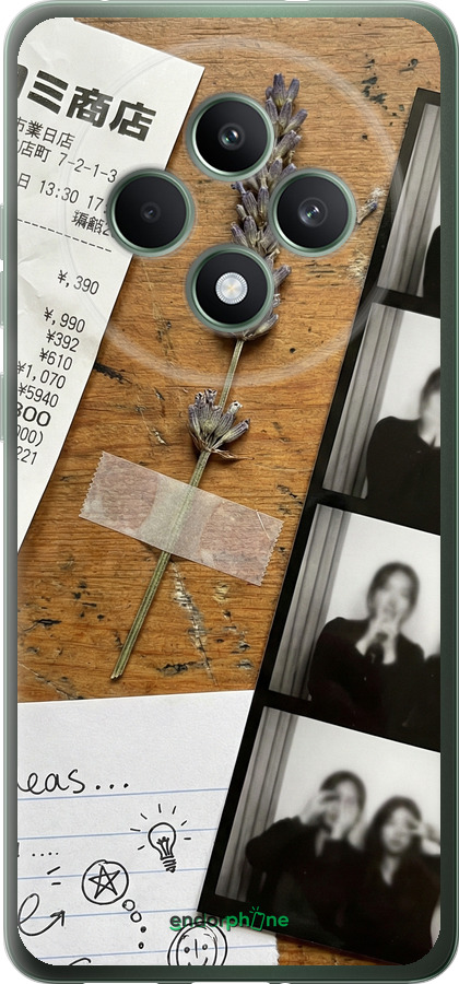 Силиконовый чехол Aesthetic Scrapbook Collage для Oppo Reno12 F 5G - 6773u-3771 изображение 