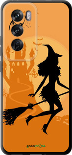 TPU чехол Ведьма на метле для Oppo Reno12 Pro 5G - 1184b-3740 изображение 