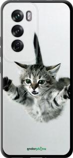 TPU чехол Летящий котёнок для Oppo Reno12 Pro 5G - 2322b-3740 изображение 