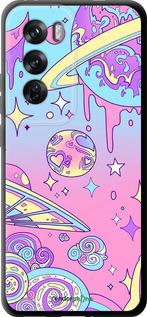 TPU чехол Розовая галактика для Oppo Reno12 Pro 5G - 4146b-3740 изображение 