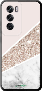 TPU чехол Пастельный мрамор для Oppo Reno12 Pro 5G - 4342b-3740 изображение 
