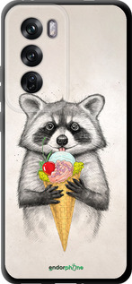 TPU чехол Енотик с мороженым для Oppo Reno12 Pro 5G - 4602b-3740 изображение 