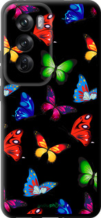 TPU чехол Красочные мотыльки для Oppo Reno12 Pro 5G - 4761b-3740 изображение 