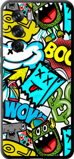 TPU чехол Стикеры v4 для Oppo Reno12 Pro 5G - 5508b-3740 изображение 