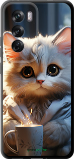TPU чехол White cat для Oppo Reno12 Pro 5G - 5646b-3740 изображение 