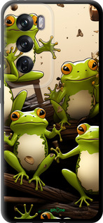 TPU чехол Жабки для Oppo Reno12 Pro 5G - 5656b-3740 изображение 