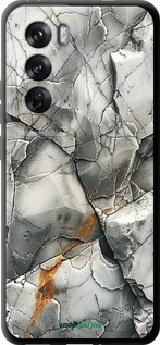 TPU чехол Серый мрамор для Oppo Reno12 Pro 5G - 6041b-3740 изображение 