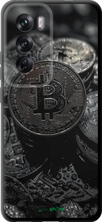TPU чехол Black Bitcoin для Oppo Reno12 Pro 5G - 6090b-3740 изображение 