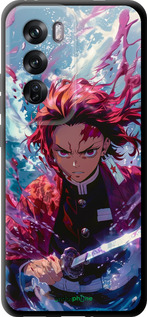 TPU чехол Танджиро Камадо: Клинок рассекающий демонов для Oppo Reno12 Pro 5G - 6111b-3740 изображение 