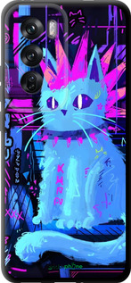 TPU чехол Кот панк для Oppo Reno12 Pro 5G - 6311b-3740 изображение 