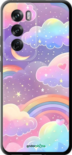 TPU чехол Облака и радуга для Oppo Reno12 Pro 5G - 6312b-3740 изображение 