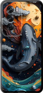 TPU чехол Кит в космосе для Oppo Reno12 Pro 5G - 6328b-3740 изображение 