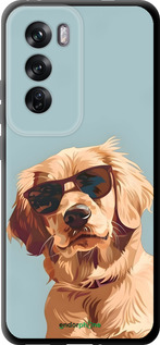 TPU чехол Пес в очках для Oppo Reno12 Pro 5G - 6381b-3740 изображение 