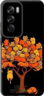 TPU чехол Дерево и котики для Oppo Reno12 Pro 5G - 6516b-3740 изображение 