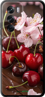 TPU чехол Вишня в шоколаде для Oppo Reno12 Pro 5G - 6698b-3740 изображение 