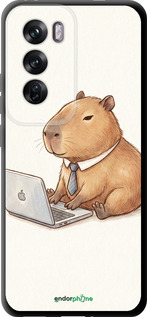 TPU чехол Funny Capybara CEO Working для Oppo Reno12 Pro 5G - 6777b-3740 изображение 