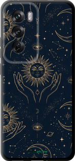 TPU чехол Celestial Harmony: Sun & Moon Gold Mystic Pattern для Oppo Reno12 Pro 5G - 6778b-3740 изображение 