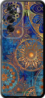 TPU чехол Золотой узор для Oppo Reno12 Pro 5G - 678b-3740 изображение 