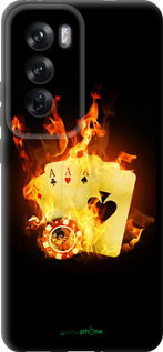 TPU чехол Горящие карты для Oppo Reno12 Pro 5G - 839b-3740 изображение 