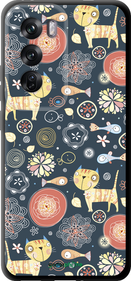 TPU чехол Котята v4 для Oppo Reno12 Pro 5G - 1224b-3740 изображение 