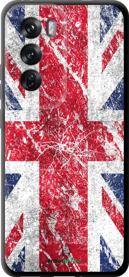 TPU чехол Флаг Великобритании 1 для Oppo Reno12 Pro 5G - 386b-3740 изображение 