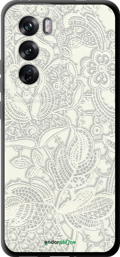 TPU чехол Белое кружево для Oppo Reno12 Pro 5G - 4383b-3740 изображение 