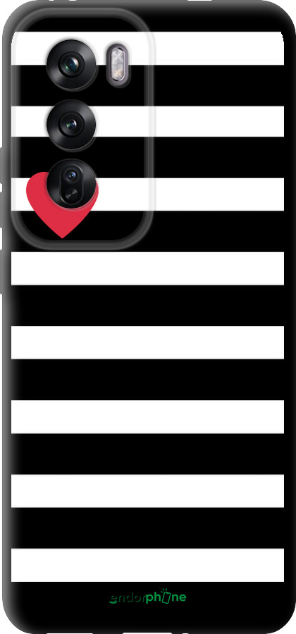 TPU чехол Чорно-білі смуги для Oppo Reno12 Pro 5G - 4461b-3740 изображение 