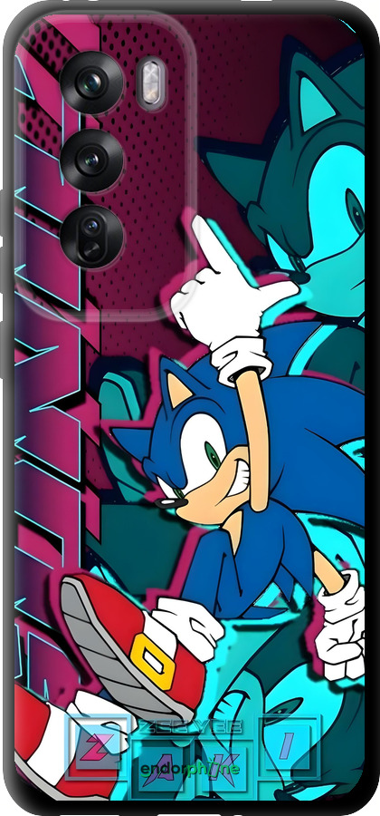 TPU чехол Соник для Oppo Reno12 Pro 5G - 6284b-3740 изображение 