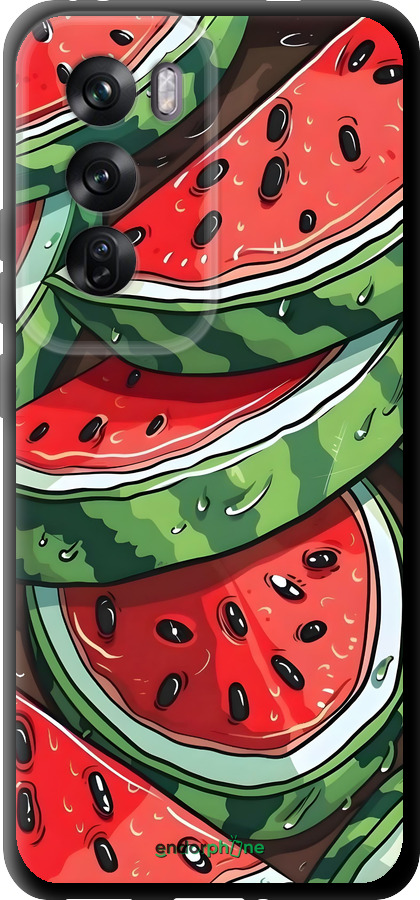 TPU чехол Арбуз для Oppo Reno12 Pro 5G - 6315b-3740 изображение 