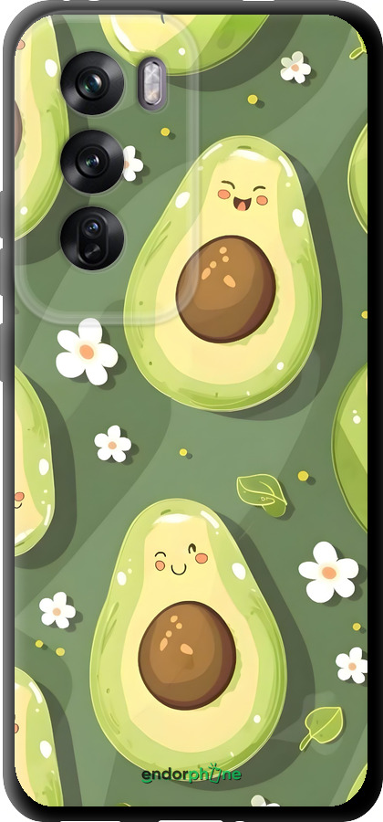 TPU чехол Авокадо для Oppo Reno12 Pro 5G - 6380b-3740 изображение 
