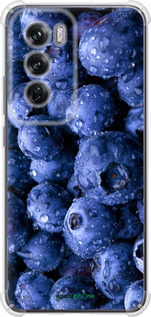 Силикон с усиленными углами чехол Голубика для Oppo Reno12 Pro 5G - 4459sp-3740 изображение 