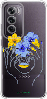 Силикон с усиленными углами чехол Девушка v4 для Oppo Reno12 Pro 5G - 5276sp-3740 изображение 
