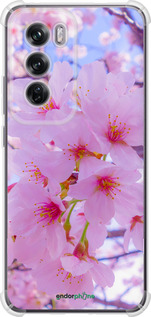 Силикон с усиленными углами чехол Сакура для Oppo Reno12 Pro 5G - 6029sp-3740 изображение 