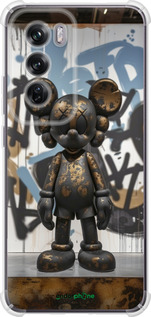 Силикон с усиленными углами чехол Bronze kaws v2 для Oppo Reno12 Pro 5G - 6098sp-3740 изображение 