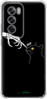 Силикон с усиленными углами чехол Кошка для Oppo Reno12 Pro 5G - 6505sp-3740 изображение 