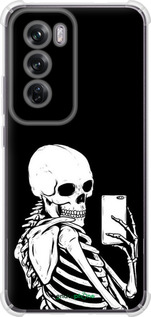 Силикон с усиленными углами чехол Скелет делает Selfie для Oppo Reno12 Pro 5G - 6535sp-3740 изображение 