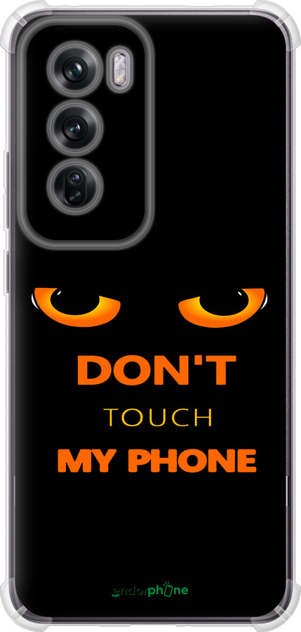 Силикон с усиленными углами чехол Don't touch the phone для Oppo Reno12 Pro 5G - 4261sp-3740 изображение 