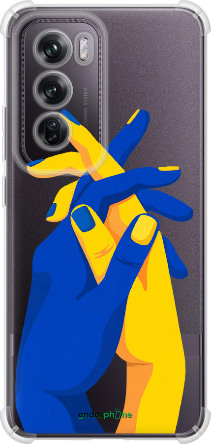 Силикон с усиленными углами чехол Stand With Ukraine для Oppo Reno12 Pro 5G - 5255sp-3740 изображение 