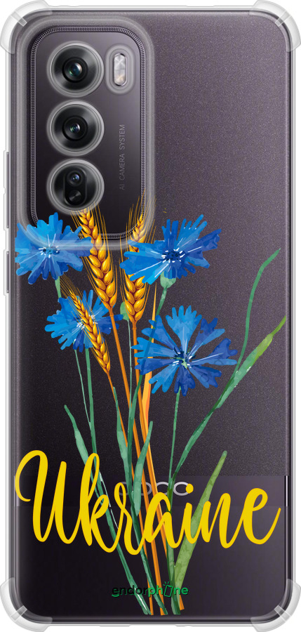 Силіконовий протиударний с посиленими кутами чехол Ukraine v2 для Oppo Reno12 Pro 5G - 5445sp-3740 изображение 