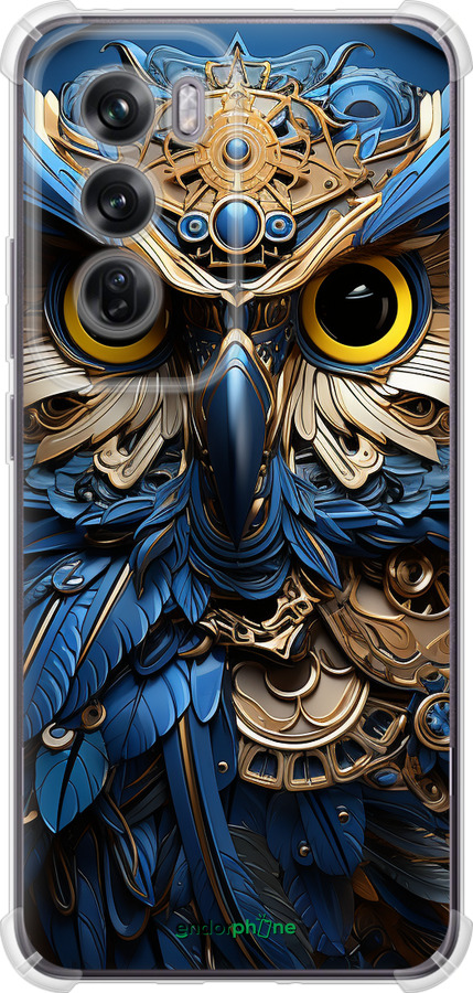 Силіконовий протиударний с посиленими кутами чехол Сова v2 для Oppo Reno12 Pro 5G - 5649sp-3740 изображение 