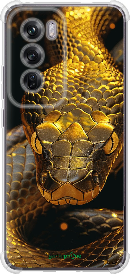 Силикон с усиленными углами чехол Golden snake для Oppo Reno12 Pro 5G - 6072sp-3740 изображение 