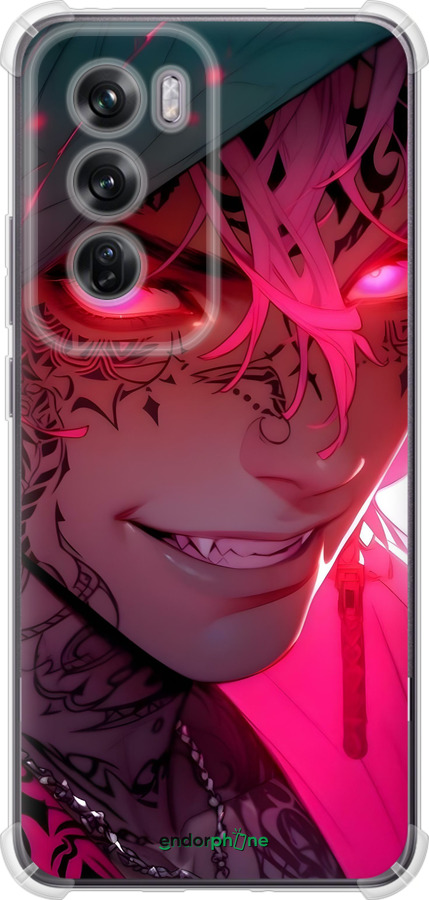 Силикон с усиленными углами чехол Аниме демон 3 для Oppo Reno12 Pro 5G - 6313sp-3740 изображение 