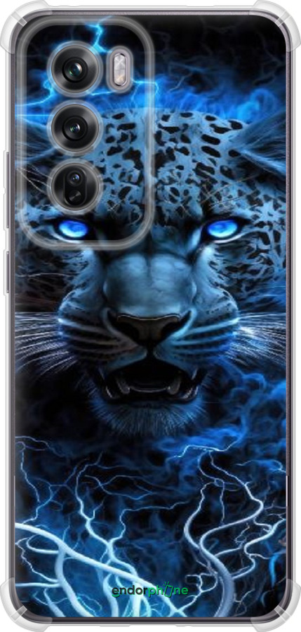 Силикон с усиленными углами чехол Ледяной леопард для Oppo Reno12 Pro 5G - 6460sp-3740 изображение 