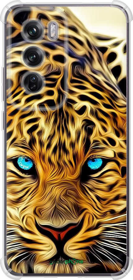 Силикон с усиленными углами чехол Леопард для Oppo Reno12 Pro 5G - 6611sp-3740 изображение 